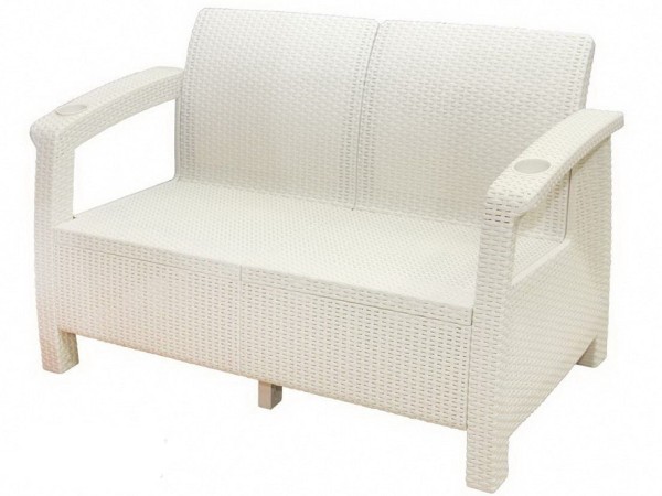 Двухместный диван Yalta Sofa Seаt белый купить в Туймазах