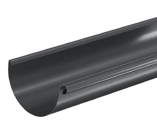 Водосток Aquasistem, система 125x90 - Водосточный желоб 3.00м RAL 7024 Тёмно-серый купить в Туймазах