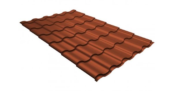 Металлочерепица кредо GL 0,5 GreenСoat Pural RR 750 кирпично-красный (RAL 8004 терракота) купить в Туймазах