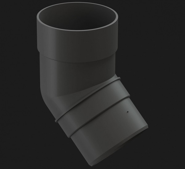 Колено 45˚ Docke Premium ПВХ - Графит купить в Туймазах