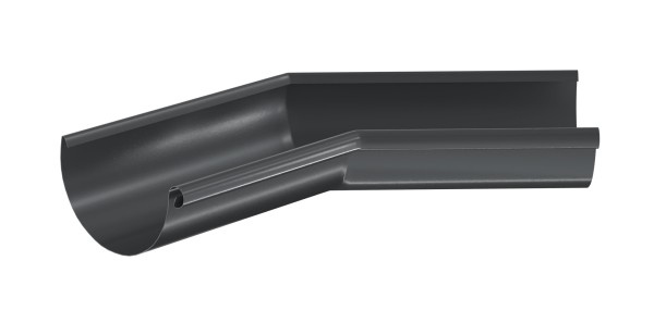 Водосток Aquasistem, система 125x90 - Угол желоба,внутренний 135° RR 23 Маренго купить в Туймазах