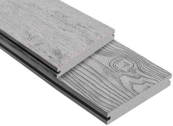 Террасная доска ДПК Outdoor 3D полнотелая STORM/OCEAN GREY серая микс купить в Туймазах