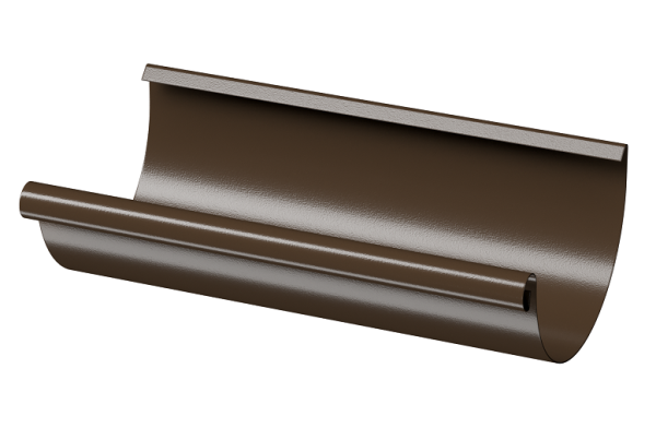 Желоб полукруглый D125 3 м Döcke STAL PREMIUM Каштан, (RAL 8017) купить в Туймазах