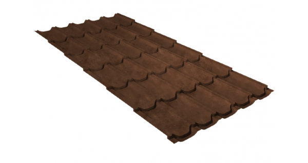 Металлочерепица квинта плюс GL 0,5 Safari Twincolor Brown купить в Туймазах
