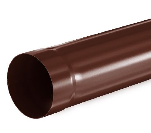 Водосток Aquasistem, система 150/100 - Труба водосточная 1.00м RAL 8017 Коричневый купить в Туймазах