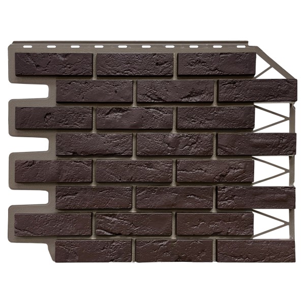 Фасадная панель FineBer, Кирпич Баварский, Темно коричневый купить в Туймазах