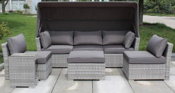 Диван-Трансформер AFINA плетеный из иск. ротанга AFM-320G Grey купить в Туймазах