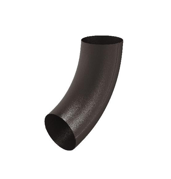 Водосток Aquasistem, Система 150/100 - Колено трубы RR 32 Тёмно-коричневый matt купить в Туймазах