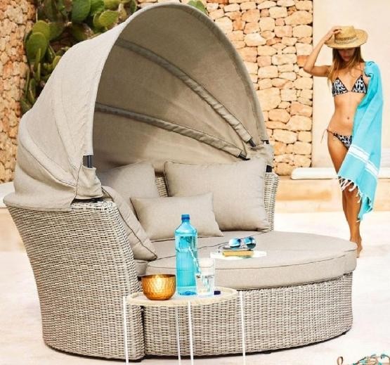 Диван-Трансформер AFINA плетеный из иск. ротанга AFM-325 Beige купить в Туймазах