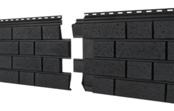 Фасадная панель Ю-пласт Стоун Хаус S-Lock Клинкер Нордик Графитовый купить в Туймазах