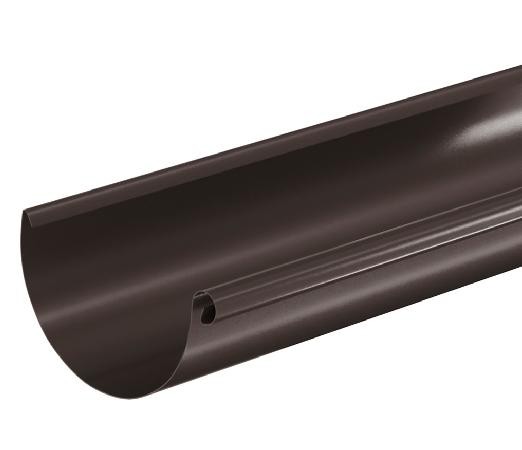 Водосток Aquasistem, система 125x90 - Водосточный желоб 3.00м RR 32 Тёмно Коричневый купить в Туймазах