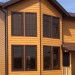 Фиброцементный сайдинг Latonit Красное дерево (RAL 8001/8008) купить в Туймазах