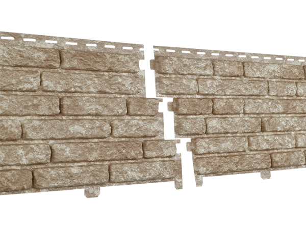 Фасадная панель Ю-пласт Стоун Хаус Кварцит Светло-бежевый купить в Туймазах