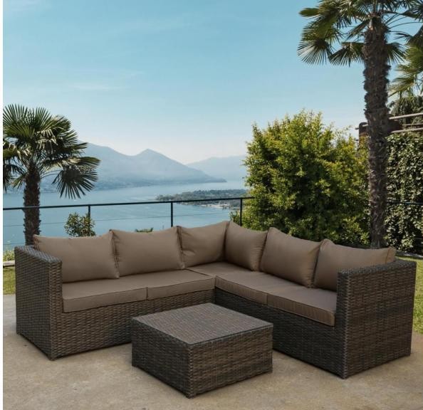 Комплект мебели AFINA плетеной из иск. ротанга YR825A Brown/Beige купить в Туймазах