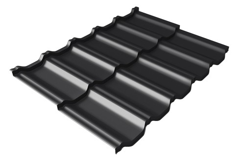 Металлочерепица модульная Квинта Uno Grand Line c 3D резом 0,5 Rooftop Matte RAL 9005 черный купить в Туймазах