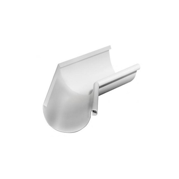 Водосток Grand Line 150x100 – Угол внутренний 135° RAL 9003 купить в Туймазах