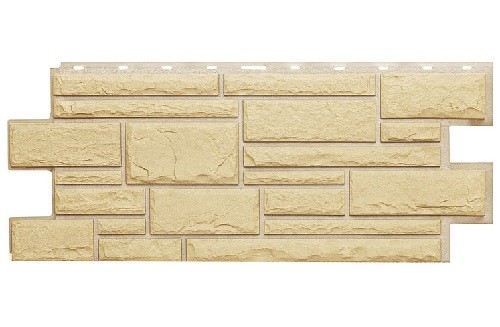 Фасадная панель Техоснастка, Камень Дикий, Желтый купить в Туймазах