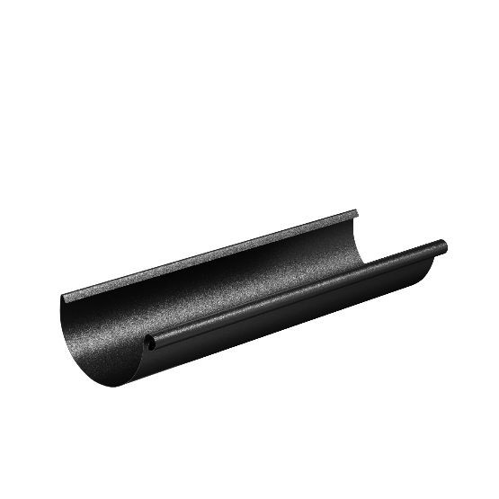 Водосток Aquasistem, система 125x90 - Водосточный желоб 3.00м RAL 9005 Чёрный купить в Туймазах