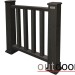Ограждение из ДПК Outdoor Классик 3D STORM чёрный купить в Туймазах
