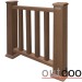 Ограждение из ДПК Outdoor Классик 3D STORM коричневый микс купить в Туймазах