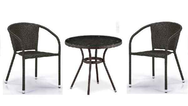 Комплект плетеной мебели AFINA из иск. ротанга Асоль-7 T282ANT/Y137C-W53 Brown 2Pcs купить в Туймазах