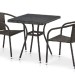 Комплект плетеной мебели AFINA из иск. ротанга T282BNT/Y137C-W53 Brown 2Pcs купить в Туймазах