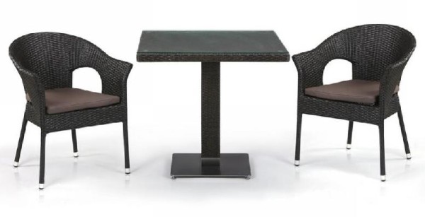 Комплект плетеной мебели AFINA из иск. ротанга T605SWT/Y79A-W53 Brown 2Pcs купить в Туймазах