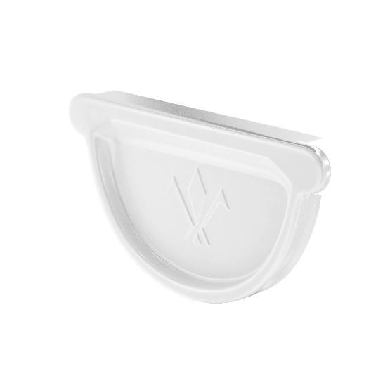 Водосток Aquasistem, система 125x90 - Заглушка универсальная с резиновым уплотнителем RR 20 Белый купить в Туймазах