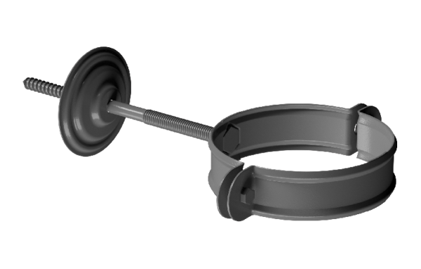 Хомут трубы D90 Döcke STAL PREMIUM Графит, (RAL 7024) купить в Туймазах