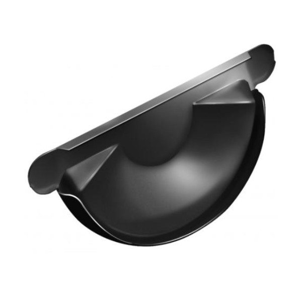 Водосток Grand Line 125x90 – Заглушка желоба RAL 9005 купить в Туймазах