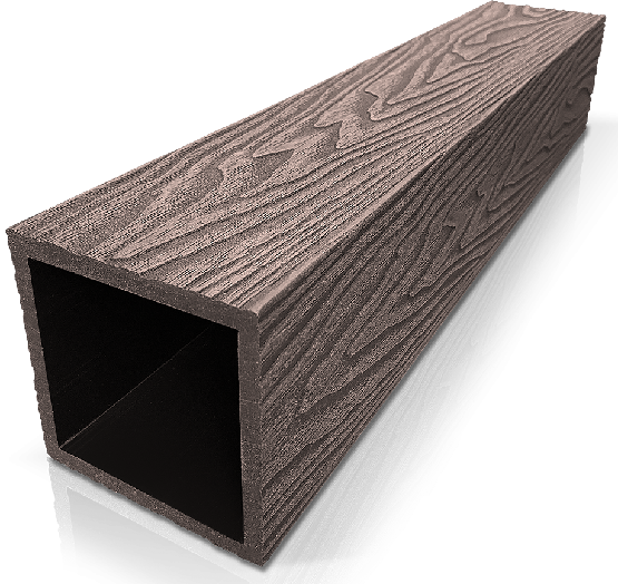 Столб ДПК 3D GardenParkett фактура дерева Венге купить в Туймазах