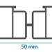 Лага алюминиевая KRONEX 50x25x3000 мм несущая купить в Туймазах