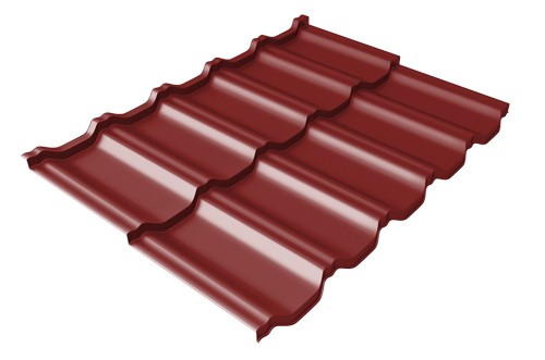 Металлочерепица модульная Квинта Uno Grand Line c 3D резом 0,5 Satin RAL 3011 коричнево-красный купить в Туймазах