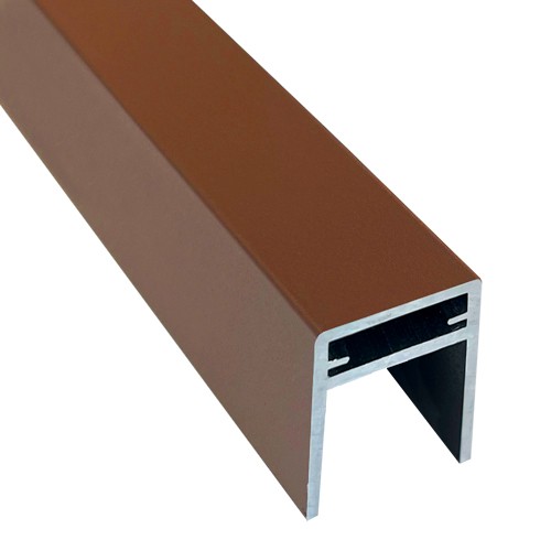 П-профиль Алюминиевый EasyDecking 35x25 Коричневый купить в Туймазах