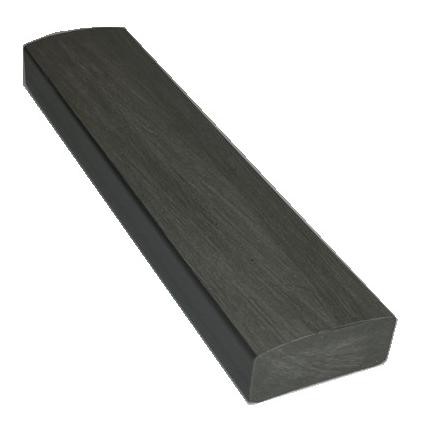 Лавочный брус Ecodecking Некст полнотелый брашированный 70х35 графит купить в Туймазах