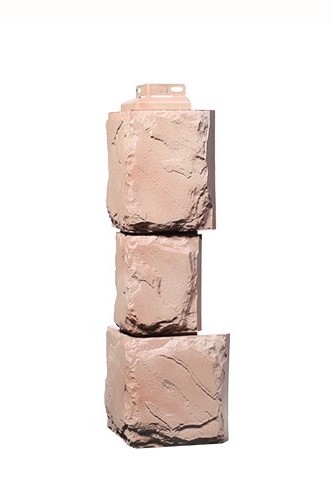 Угол Фасайдинг Серия «Камень крупный» Терракотовый купить в Туймазах