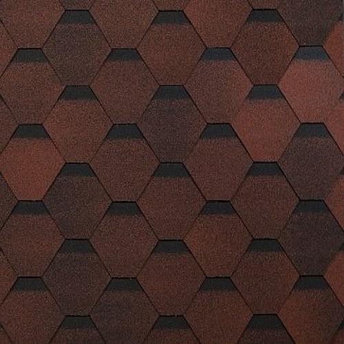 Гибкая черепица Shinglas, коллекция Оптима – Красный купить в Туймазах