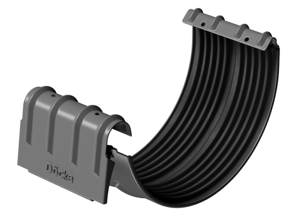 Соединитель желобов D125 Döcke STAL PREMIUM Графит, (RAL 7024) купить в Туймазах