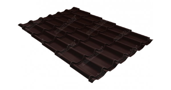 Металлочерепица классик GL 0,5 Quarzit RAL 8017 шоколад Metallic купить в Туймазах