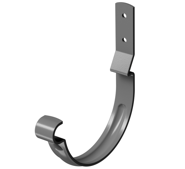 Карнизный крюк короткий (гнутый) D125 Döcke STAL PREMIUM Графит, (RAL 7024) купить в Туймазах