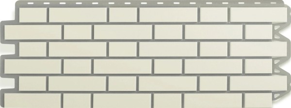 Фасадная панель Альта-Профиль, Кирпич Клинкерный, Белый купить в Туймазах