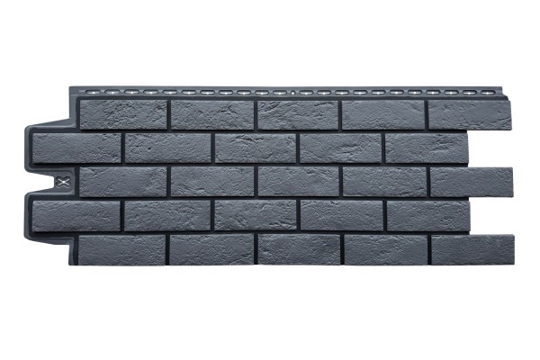 ФП Grand Line состаренный кирпич премиум Графит (шов RAL 9005) купить в Туймазах