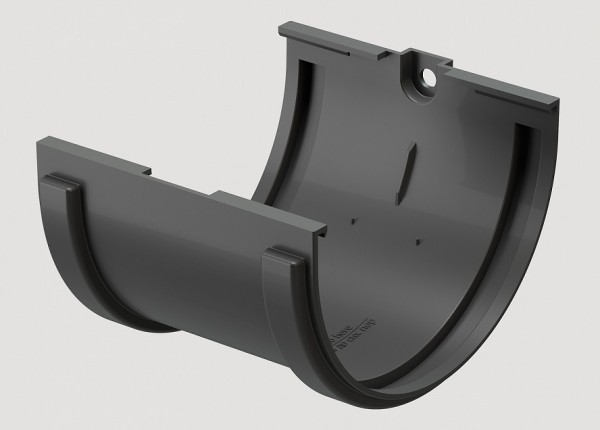 Соединитель желобов ПВХ Docke STANDART серый купить в Туймазах