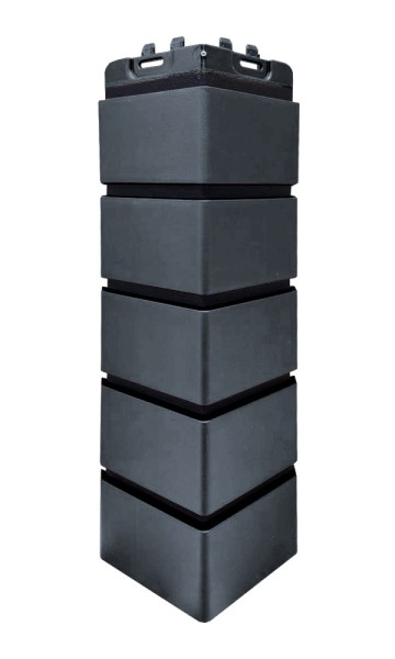 Угол Grand Line состаренный кирпич премиум Графит (шов RAL 9005) купить в Туймазах