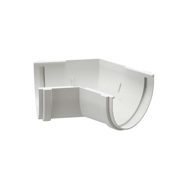 Угол желоба универсал 135˚ Docke Premium ПВХ - Пломбир купить в Туймазах