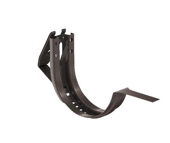 Водосток Aquasistem, система 125x90 - Крюк крепления желоба короткий регулируемый RR 32 Тёмно-Коричневый купить в Туймазах